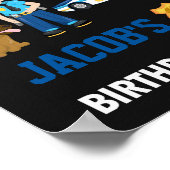 Polizeibeamte begrüßen Party-Schild Poster (Ecke)