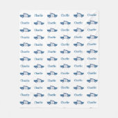 Polizeibeamte Birthday Party Custom Fleecedecke (Vorderseite)