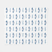 Polizeibeamte Birthday Party Custom Fleecedecke (Vorderseite (Horizontal))