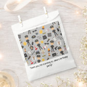 Polizeibeamte Birthday Party Grau Geschenktütchen (Ausgeschnitten)