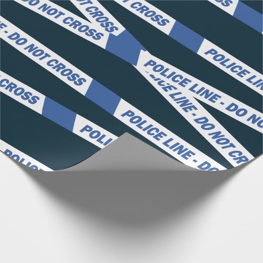 Polizeibeamte Birthday Retirement Office Joke Geschenkpapier (Ecke)