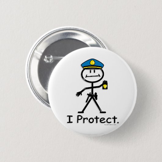 Polizeibeamte Button (Vorne & Hinten)
