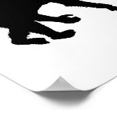 Polizeibeamte der Autobahn Poster (Ecke)