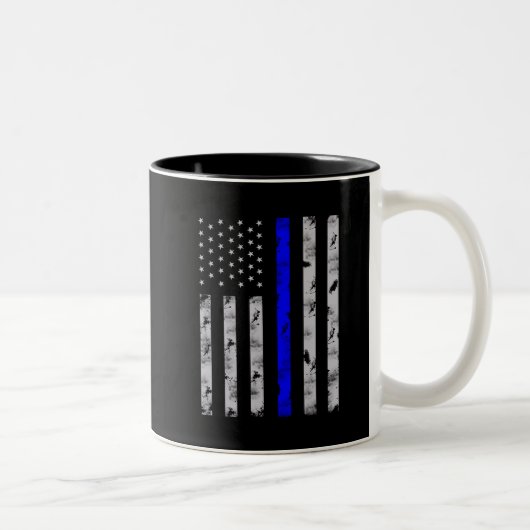 Polizeibeamte der blauen Linie Zweifarbige Tasse (Rechts)