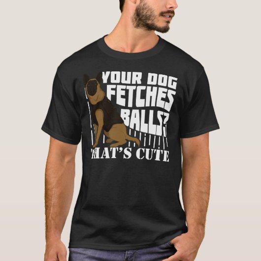 Polizeibeamte der Deutschen Schäferpolizei T-Shirt (Vorderseite)