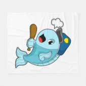 Polizeibeamte der Fische - Hut Fleecedecke (Vorderseite (Horizontal))