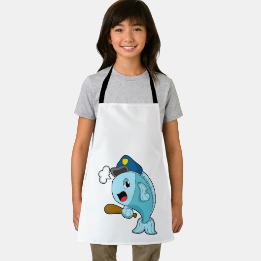 Polizeibeamte der Fische - Hut Schürze (Insitu)