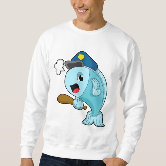 Polizeibeamte der Fische - Hut Sweatshirt (Vorderseite)