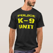 Polizeibeamte der K-9-Einheit Kleiner Text-Dog-Han T-Shirt (Vorderseite)