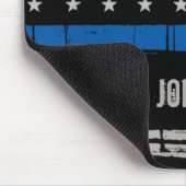 Polizeibeamte der Personalisierten Thin Blue Line Mousepad (Ecke)