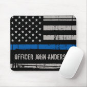 Polizeibeamte der Personalisierten Thin Blue Line Mousepad (Mit Mouse)