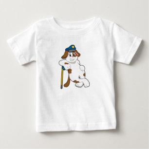 Polizeibeamte des Hundes Baby T-shirt