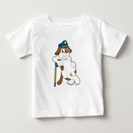 Polizeibeamte des Hundes Baby T-shirt (Vorderseite)