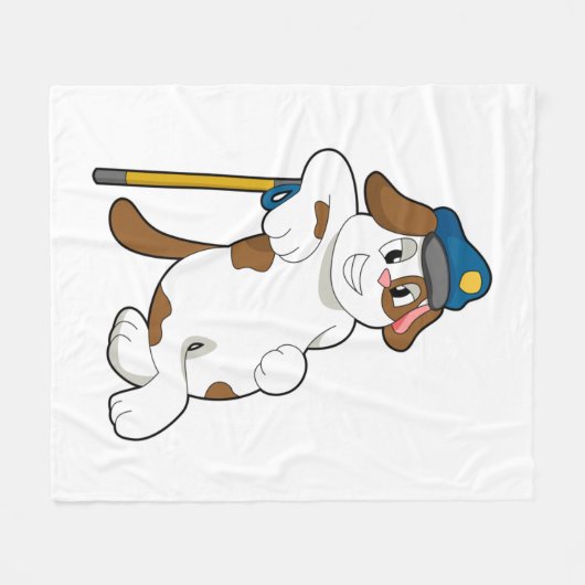 Polizeibeamte des Hundes Fleecedecke (Vorderseite (Horizontal))