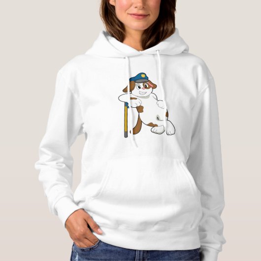 Polizeibeamte des Hundes Hoodie (Vorderseite)