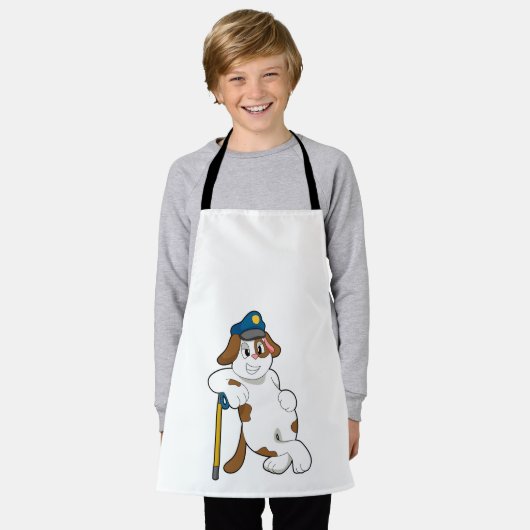 Polizeibeamte des Hundes Schürze (Getragen)