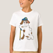 Polizeibeamte des Hundes T-Shirt (Vorderseite)