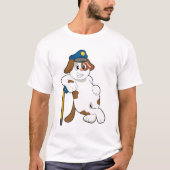 Polizeibeamte des Hundes T-Shirt (Vorderseite)