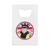 Polizeibeamte des Vereinigten Königreichs Geldbeutel Flaschenöffner (Rückseite)