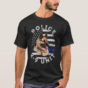 Polizeibeamte Deutsche Schäferpolizei K9 Einheit U T-Shirt