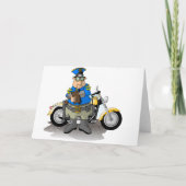 Polizeibeamte, die Karten schreiben (Vorderseite)