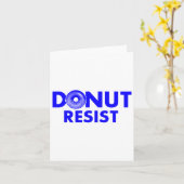 Polizeibeamte Donut Resist Joke Funny Gift Karte (Gelbe Blume)