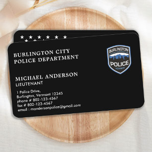 Polizeibeamte Durchsetzung des Logo-Gesetzes Visitenkarte