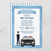 Polizeibeamte Einladung zur Geburtstagspartei (Vorne/Hinten)