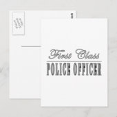 Polizeibeamte: Erste Polizeibeamte Postkarte (Vorne/Hinten)