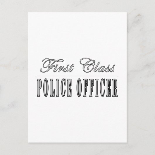 Polizeibeamte: Erste Polizeibeamte Postkarte (Vorderseite)