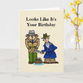 Polizeibeamte Funny Birthday Card Karte (Gelbe Blume)