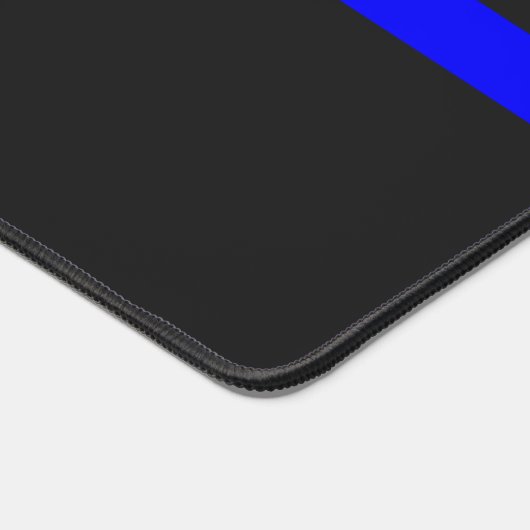 Polizeibeamte für moderne Thin Blue Line Schreibtischunterlage (Ecke)