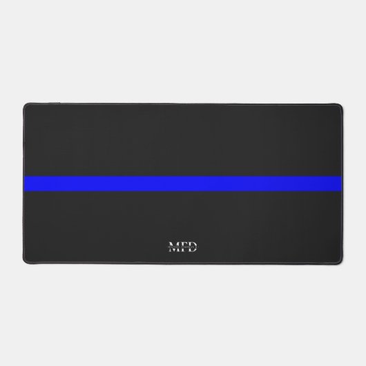 Polizeibeamte für moderne Thin Blue Line Schreibtischunterlage (Vorderseite)
