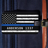 Polizeibeamte für personalisierte Flaggen der blau Gepäckanhänger