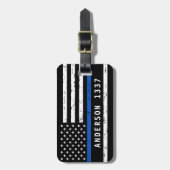 Polizeibeamte für personalisierte Flaggen der blau Gepäckanhänger (Vorderseite vertikal)