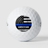 Polizeibeamte für personalisierte Flaggen der blau Golfball (Vorderseite)