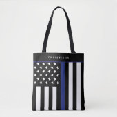 Polizeibeamte für personalisierte Flaggen der blau Tasche (Vorderseite)