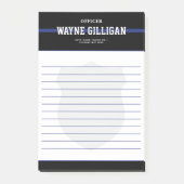 Polizeibeamte für personalisierte Strafverfolgung Post-it Klebezettel (Vorderseite)