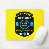 Polizeibeamte für Verkehr Mousepad (Mit Mouse)