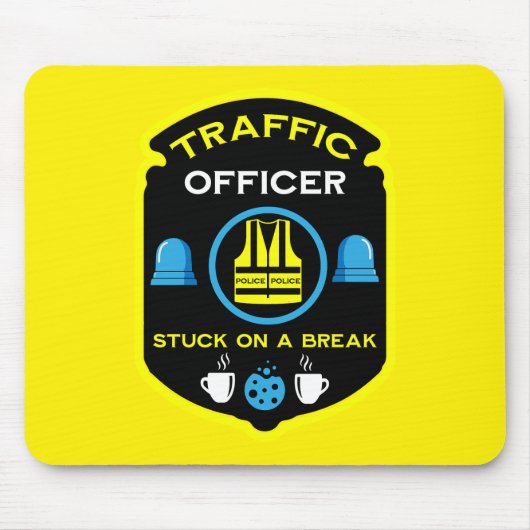 Polizeibeamte für Verkehr Mousepad (Vorne)