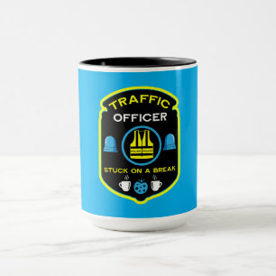 Polizeibeamte für Verkehr Tasse