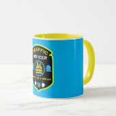 Polizeibeamte für Verkehr Tasse (VorderseiteRechts)