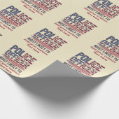 Polizeibeamte geben am wahrscheinlichsten Patriote Geschenkpapier (Ecke)