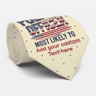 Polizeibeamte geben am wahrscheinlichsten Patriote Krawatte