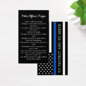 Polizeibeamte Gebet-Karte Gedicht Thin Blue Line (Schreibtisch)