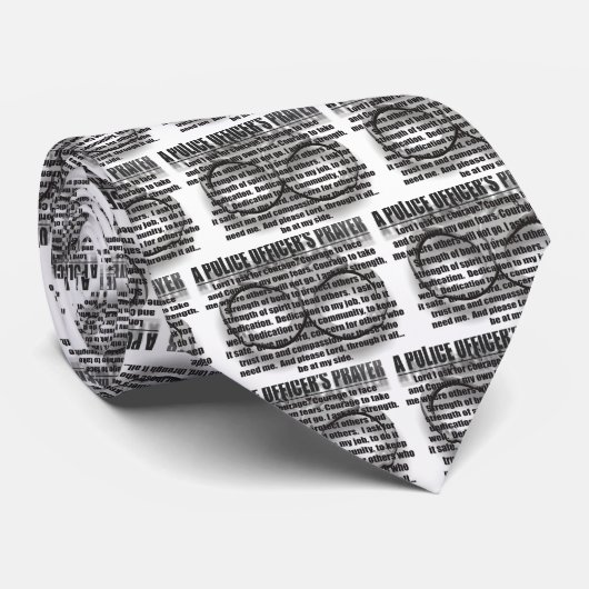 POLIZEIBEAMTE-GEBET KRAWATTE (Gerollt)