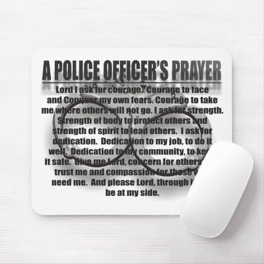 POLIZEIBEAMTE-GEBET MOUSEPAD (Mit Mouse)