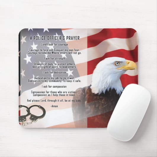 Polizeibeamte-Gebet Mousepad (Mit Mouse)