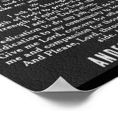 Polizeibeamte Gebet Thin Blue Line Poster (Ecke)