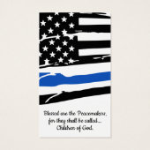 Polizeibeamte Gedicht-Strafverfolgungskarte (Rückseite)